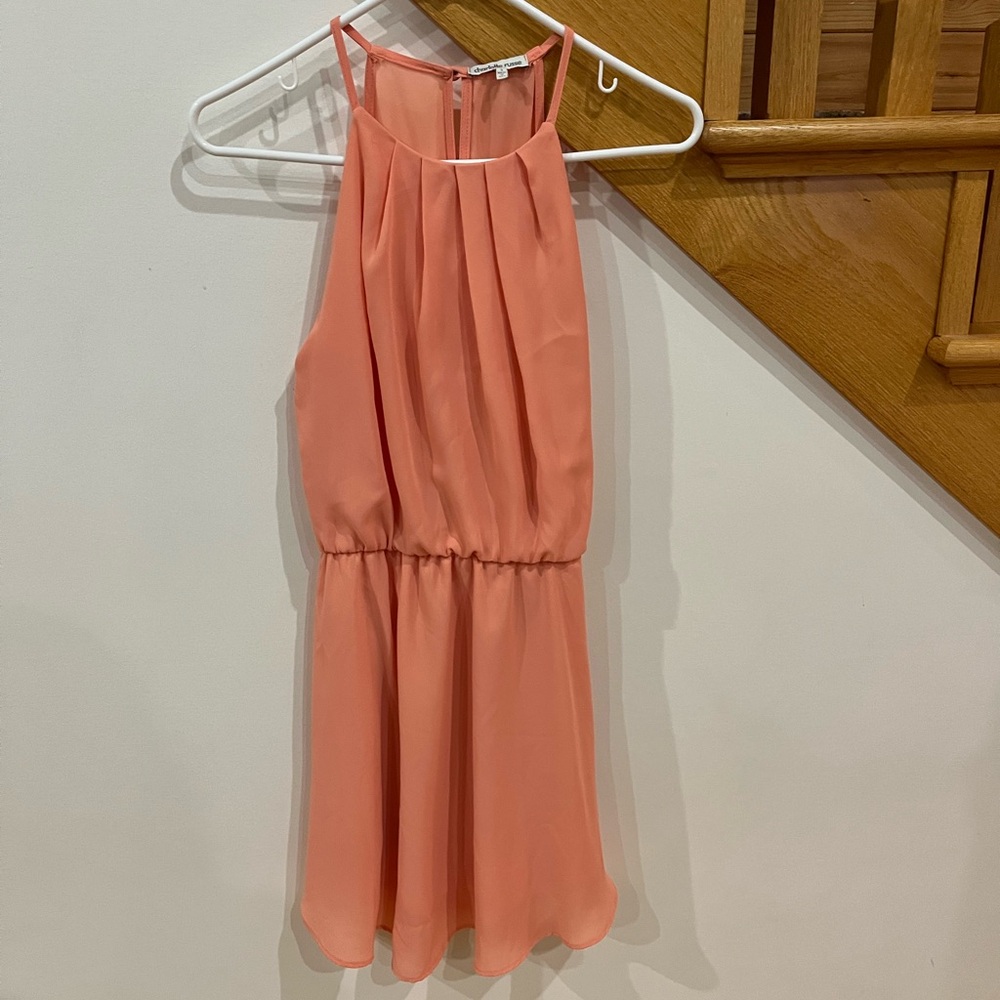 Charlotte Russe Coral Halter Dress